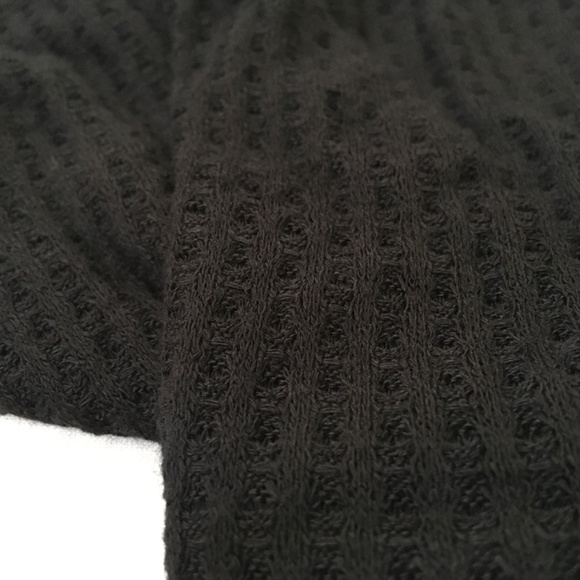 NWT FOREVER 21 Waffle Knit Batwing Sweater Top Small Black - Picture 11 of 12